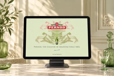 Pernod — realistic device mockup