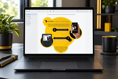 Symantec Email Campaign — realistic device mockup