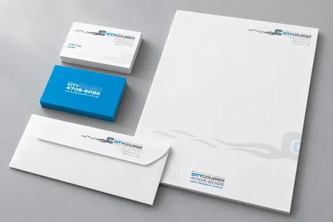CityCourier letterhead, envelope and business cards