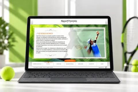 Sportenisgroup — realistic device mockup